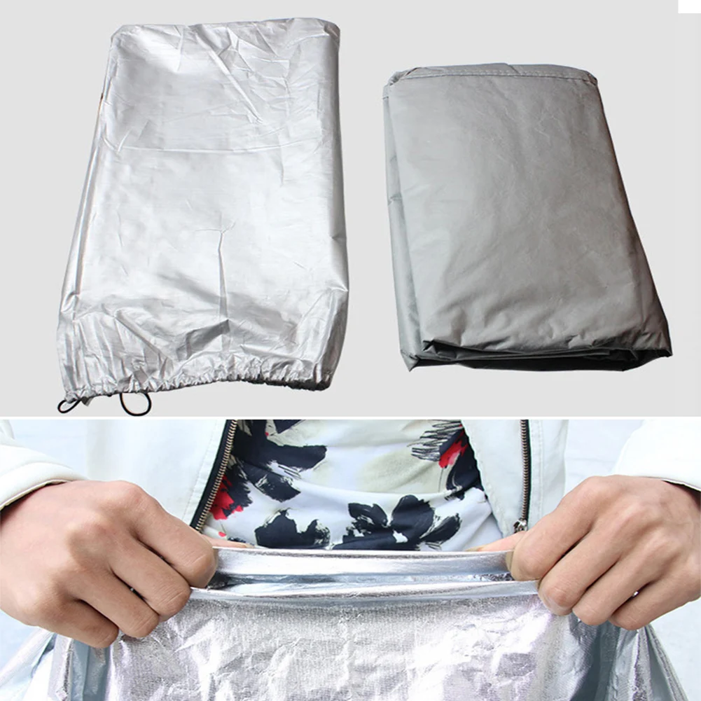 

2.24*1.52m Auto Sunshield Windshield Cover Rear Mirror Covers Protection Waterproof Windproof Cover With 4 Elastic Strap Tools