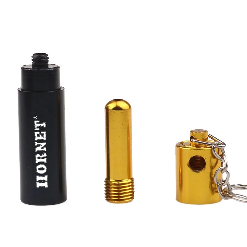 HORNET батарея стиль мини алюминиевая курительная трубка 60 мм Брелок Металл табака