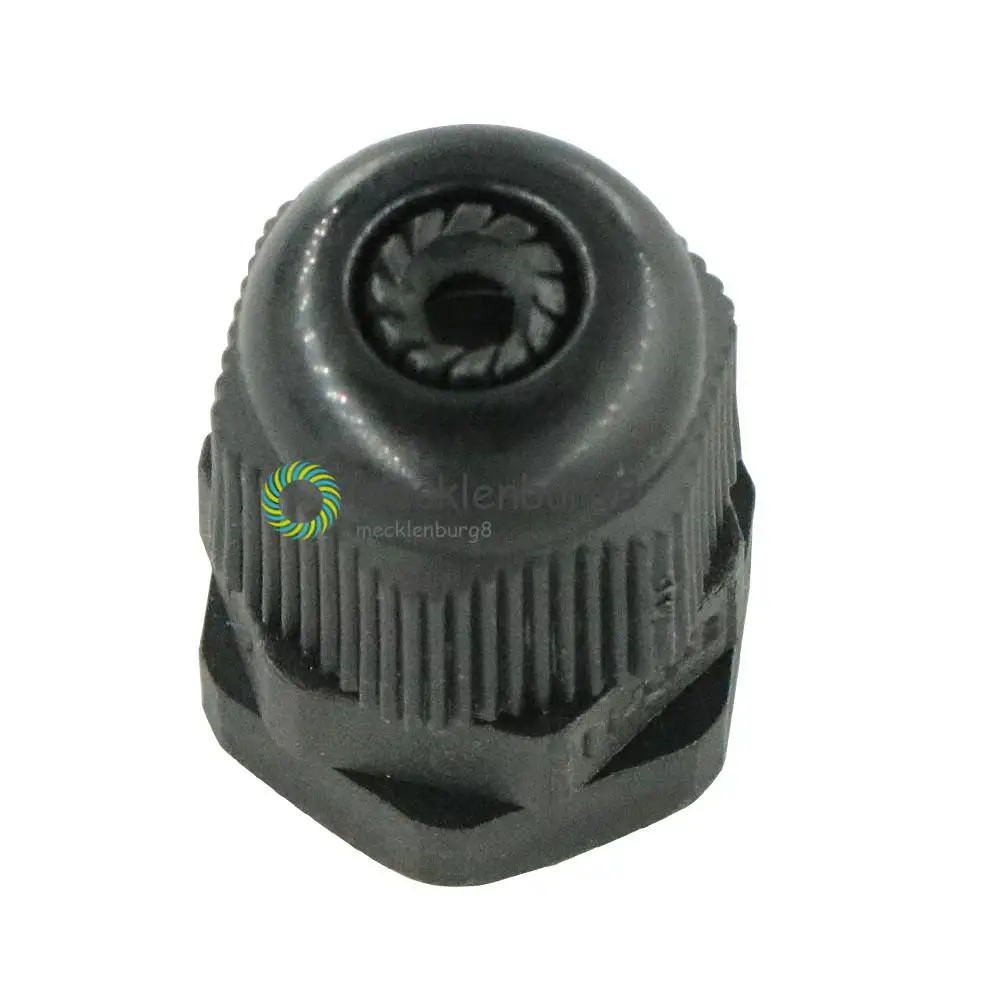 10 шт. черные пластиковые водонепроницаемые соединительные втулки PG7 диаметром 3 6