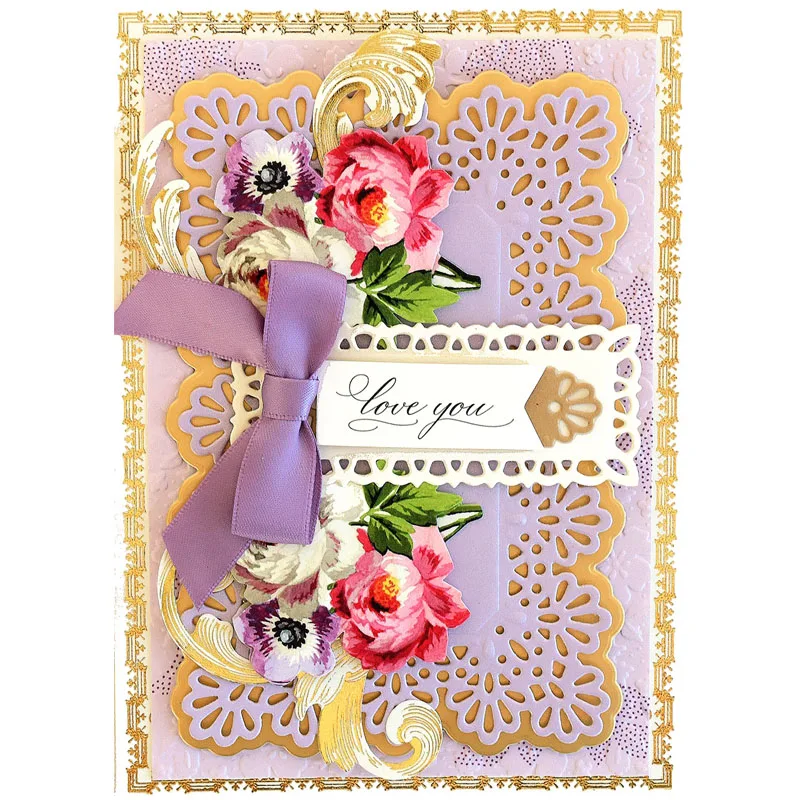 

Various Lace Frames Gingerbread Easel Cutting Dies For Scrapbooking Craft Die Embossing Stencil Cut Card Photo Album Making