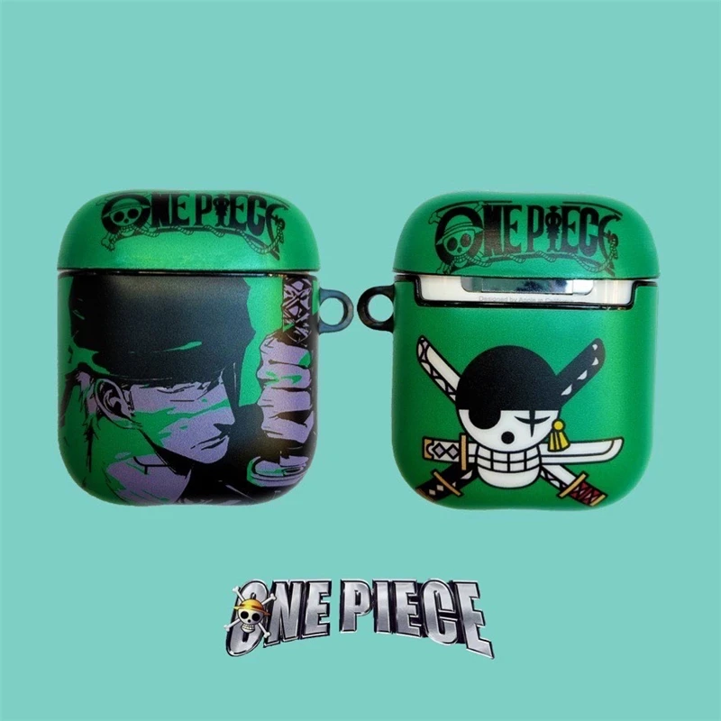 Мультфильм one piece Луффи Зоро ace чехол Bluetooth беспроводной Чехол для гарнитуры для Apple Airpods pro 3 2 модные милые наушники мягкий чехол - Цвет: for Airpods 2 1