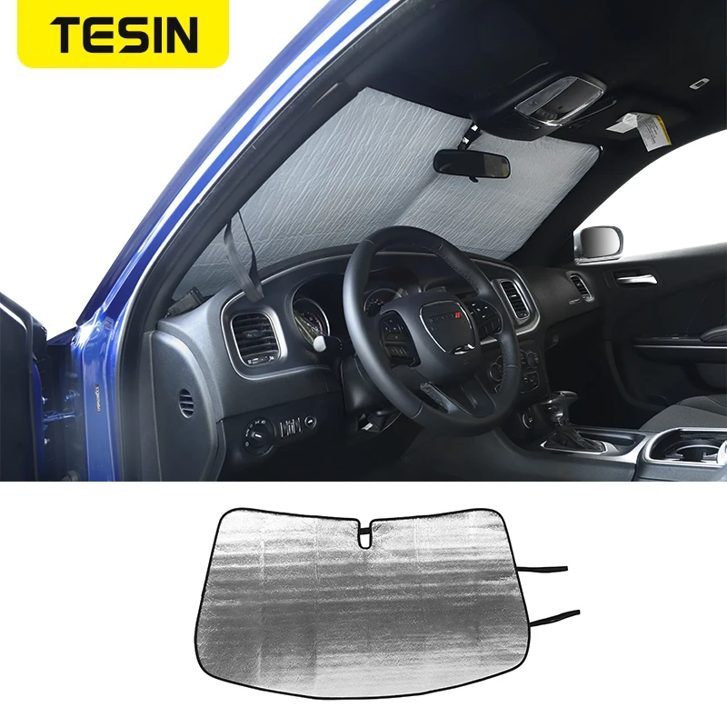

UV Protection Shield Universal Front Rear Car Window Sunshade Visor Windshield Cover Auto Car Sun Shades For Dodge Charger 2015+