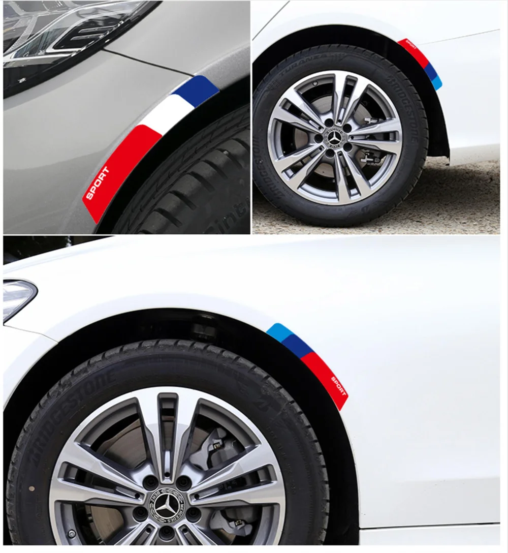 Наклейки на автомобильное колесо с защитой от царапин и бровей модифицированные