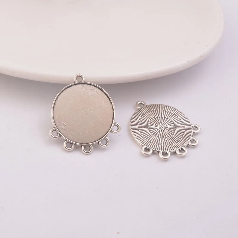 Соединители для сережек сделай сам под античное серебро бронзу основа с