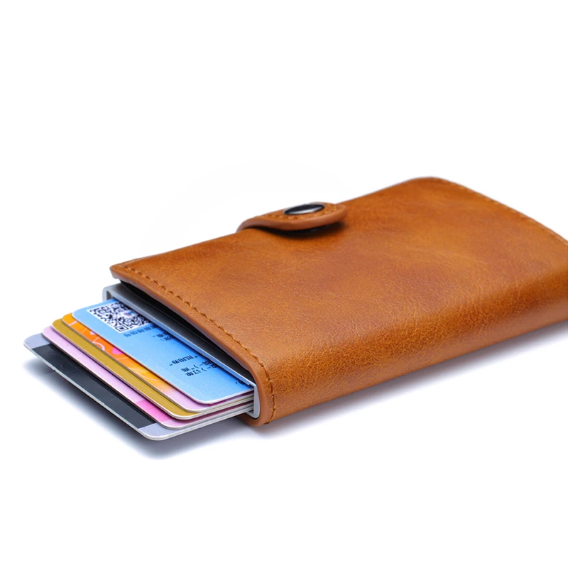 Новинка 2021 модный автоматический держатель для карт с технологией RFID