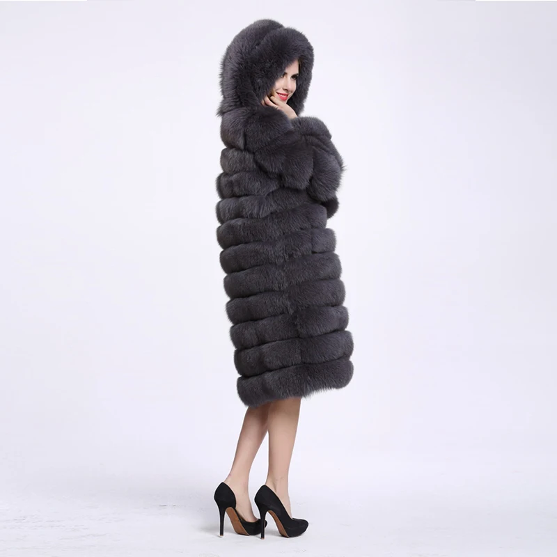 Новинка зимы 2019 Толстая теплая Длинная женская блестящая куртка с капюшоном из