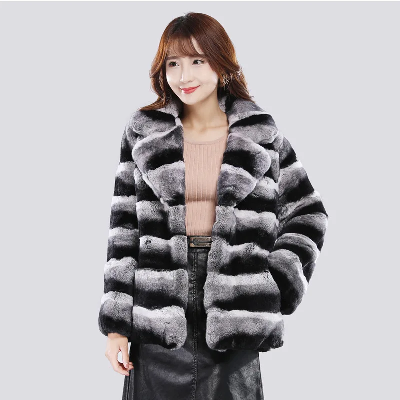 Winter women's fur coat mink jacket mink fur short mink velvet jacket fashion casual small suit