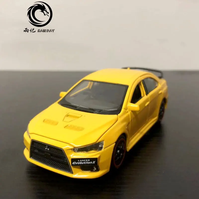 RD 1/32 масштабная модель автомобиля игрушки Mitsubishi Lancer Evolution X звук и свет Литье Металла Отступить модели автомобиля игрушки для подарка, для детей