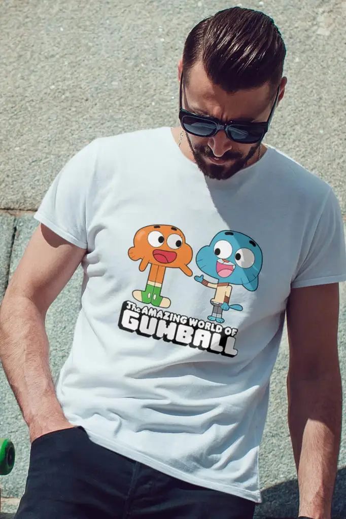 

Gumball and Darwin White Men 'S Tshirt-T-Shirt