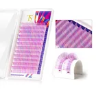 Новинка, объемные накладные объемные ресницы разных цветов, Индивидуальные ресницы, мягкие натуральные шелковые синтетические ресницы