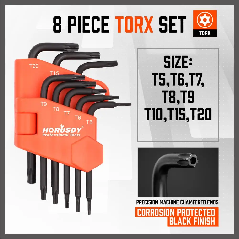 HORUSDY 22 шт мини-шестигранный ключ tamperproof torx декодер каналов кабельного телевидения