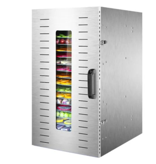 

Пищевой Дегидратор для фруктов, овощей, сушилка для закусок, трав, быстрая сушилка для мяса, 16-слойная машина для сухофруктов из нержавеющей ...