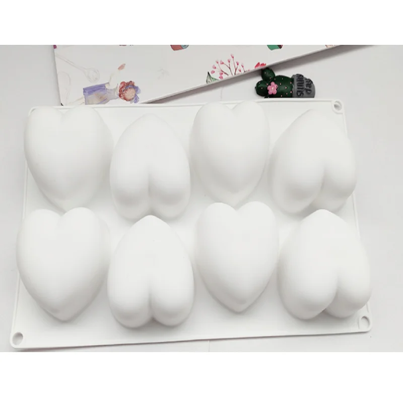 Форма в виде сердца 8 love pudding Желейная силиконовая форма 3D DIY для Выпекание торта