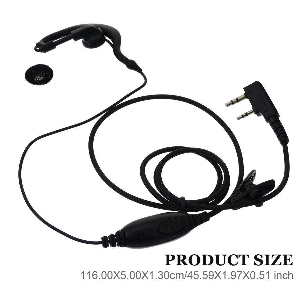 

2pcs Interphone Headset Walkie Talkies Headphone 2 Way Radio Earpiece Headset