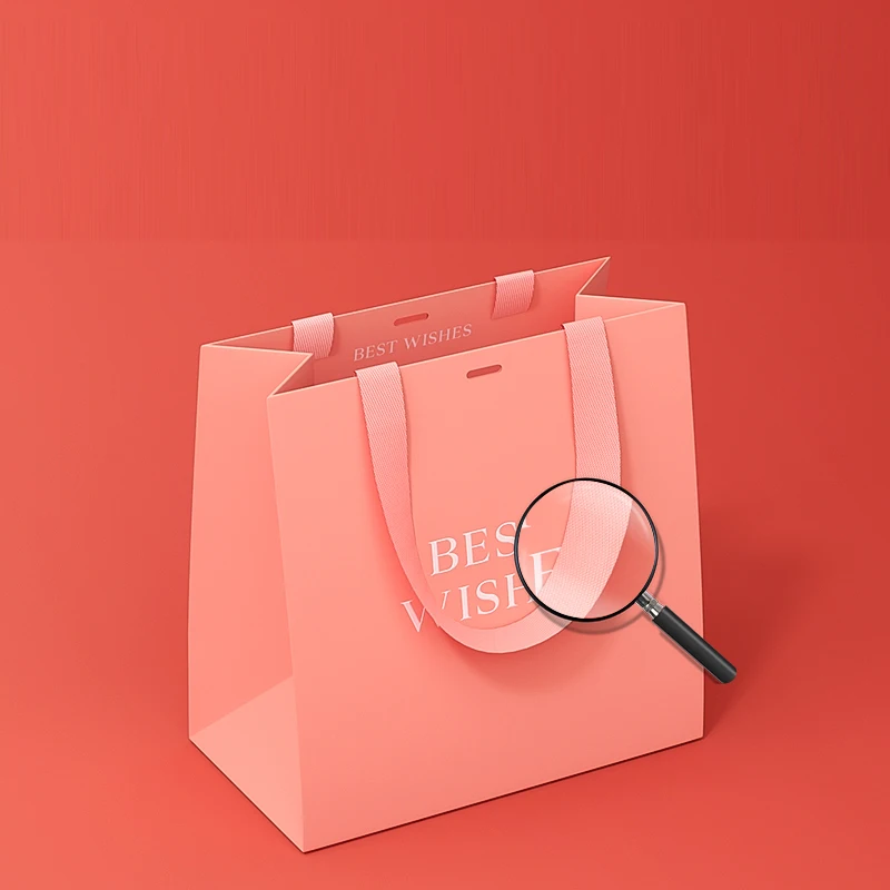 

customized Luxury Ribbon Handle Boutique Shopping Packaging Customized Printed Euro Tote Paper Gift Bags With Your Logo