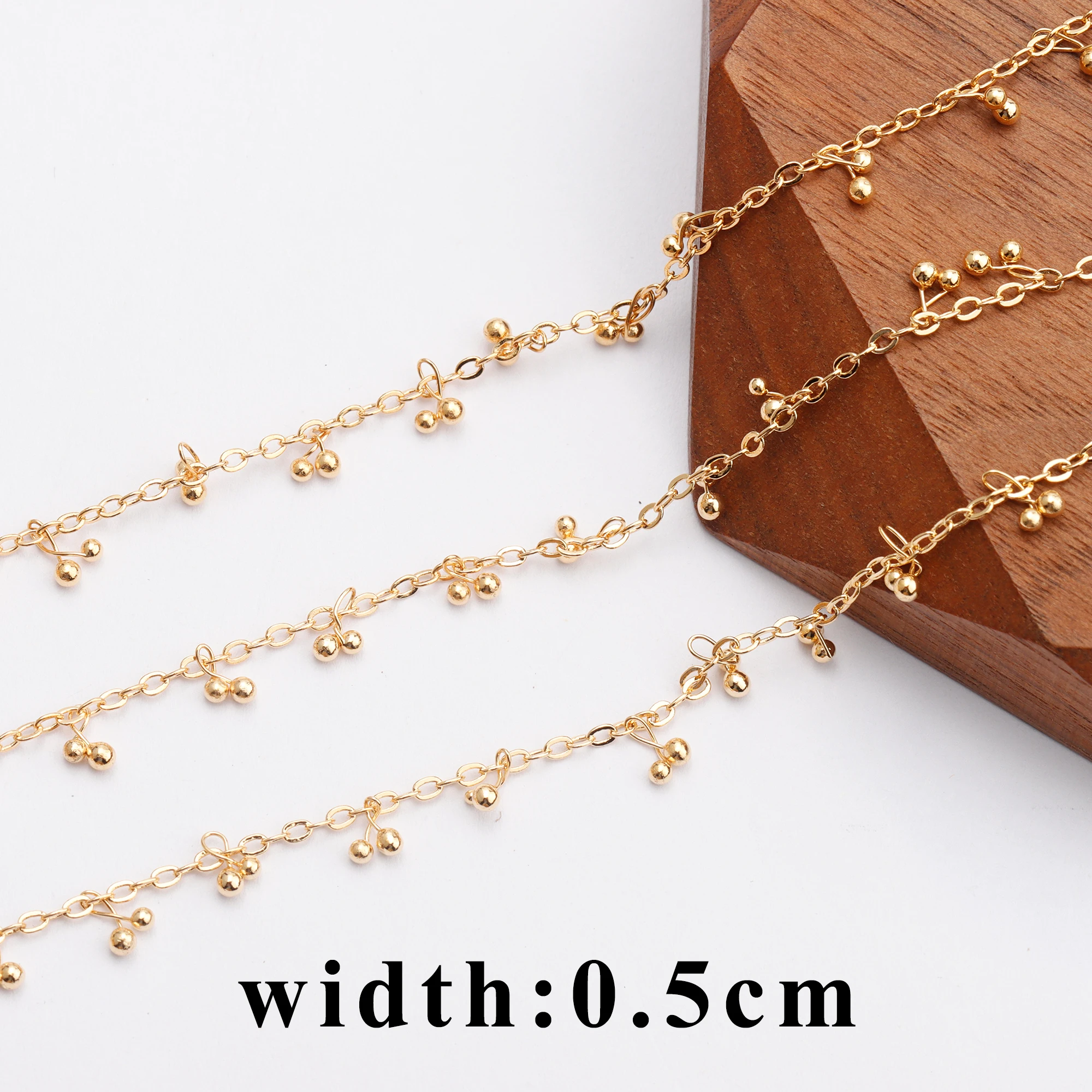 YEGUI C114 аксессуары для ювелирных изделий цепочка сделай сам позолота 18 карат 0 3