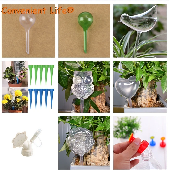 

Hot Sale Collection Automatic Flower Watering Device Plant Waterer Self Watering Globes Clear Glass Various Shape