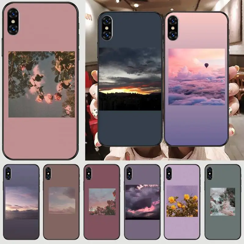 

Lock Screen Aesthetic Phone Case For Black-Iphone 5 5s se 6 6s 7 8 11 12 X Xs Xr Pro Plus Max Mini Cover