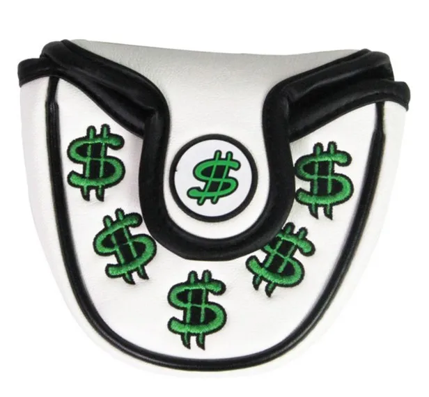Доллар набор для гольфа клюшка деньги вышивка клюшки крышка из искусственной