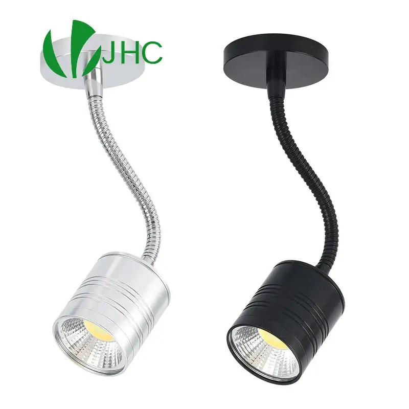 

led Spot lights 7W COB AC12V 230V Flexible Tube led Ceiling Wall Lamps Hose Track Light for Jewelry Showcase Counter/Exhibition