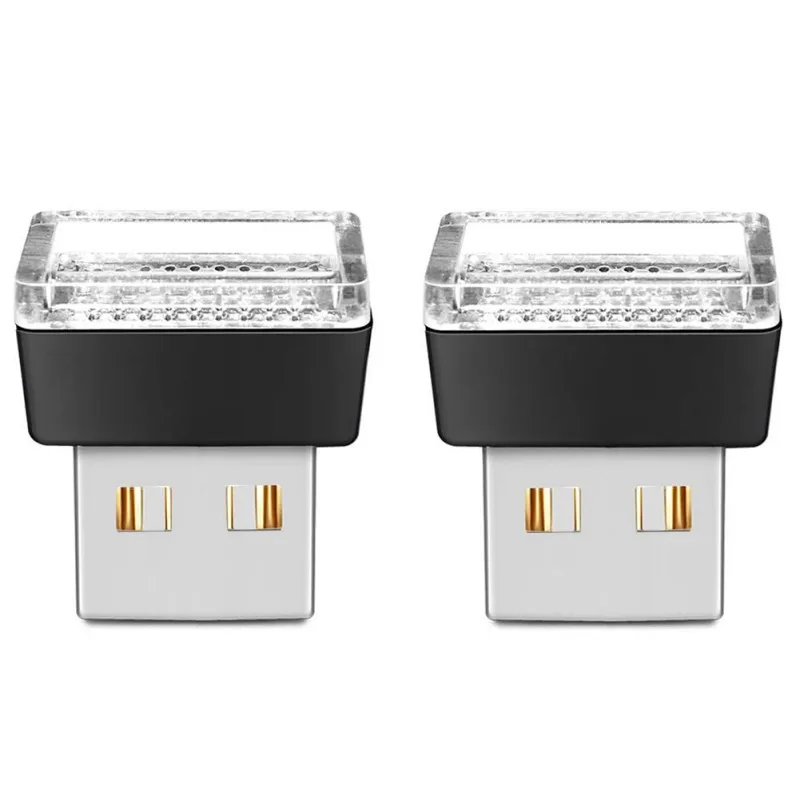 USB светодиодная Автомобильная внутренняя атмосферная лампа ночное светодиодное