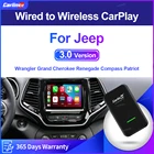 Carlinkit 2.0 Беспроводной адаптер для Jeep Wrangler Jeep Grand Cherokee и Renegade Compass Patriot 2015-2021, активатор Smart box