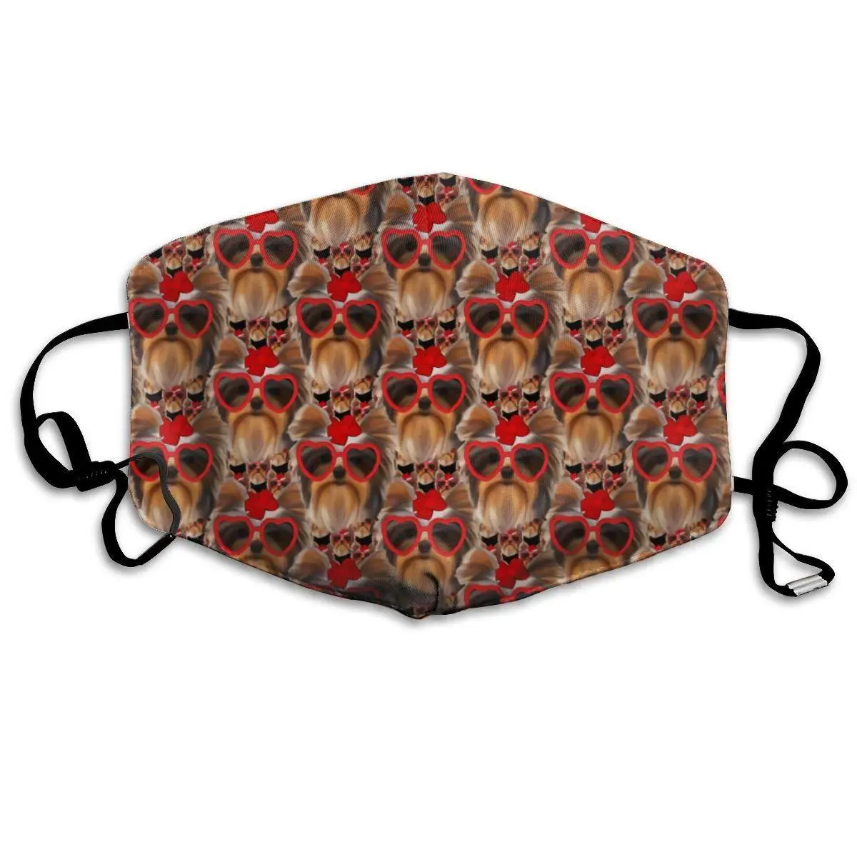 

Fashion Yorkies Creative Design Dog Lovers Gifts Mouth Covering Washable Reusable Fabric Face Mask with Filter