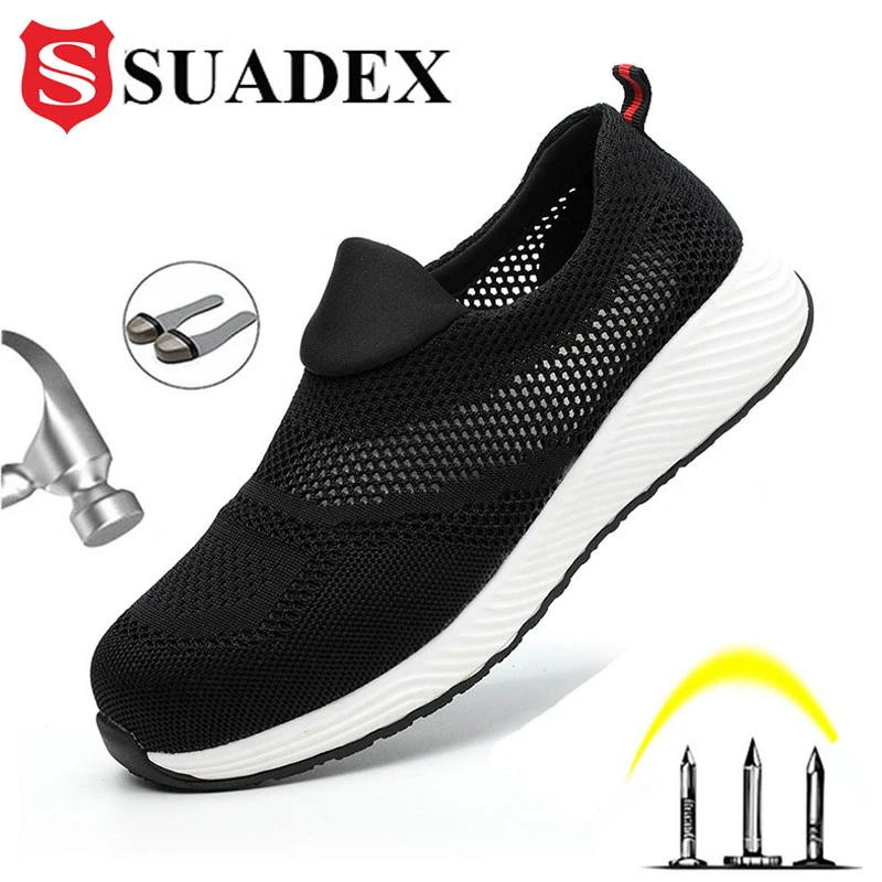 SUADEX Для мужчин рабочая обувь на открытом воздухе Сталь носок Кепки спортивная