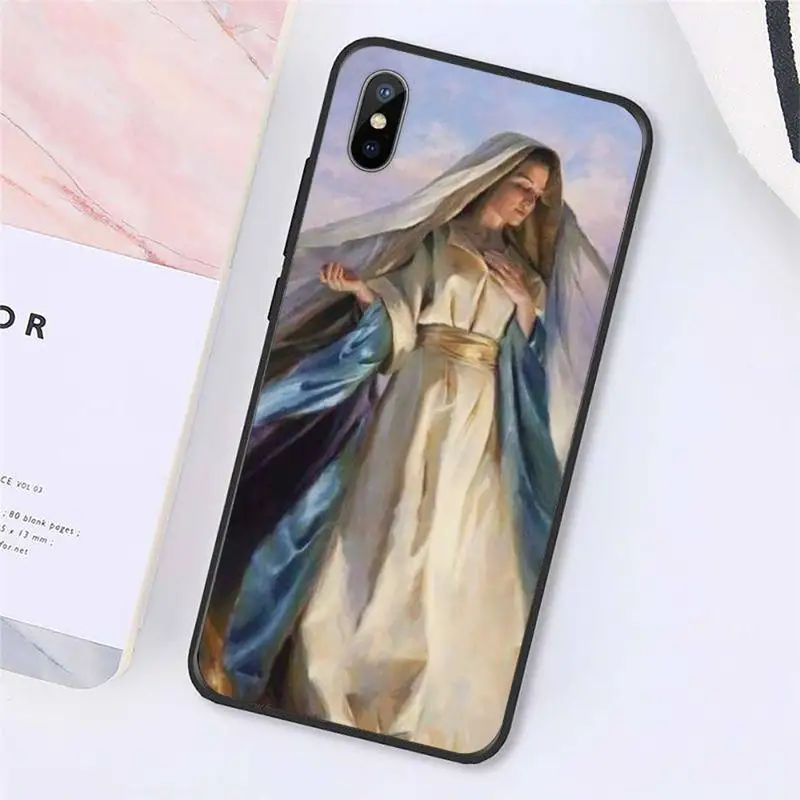 

Virgin Mary Christian Christmas Phone Case for iPhone 11 12 pro MINI XS MAX 8 7 6 6S Plus X 5S SE 2020 XR