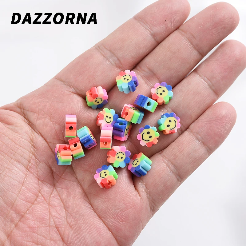 Бусины из полимерной глины в форме подсолнуха 50/100 шт. | Украшения и аксессуары