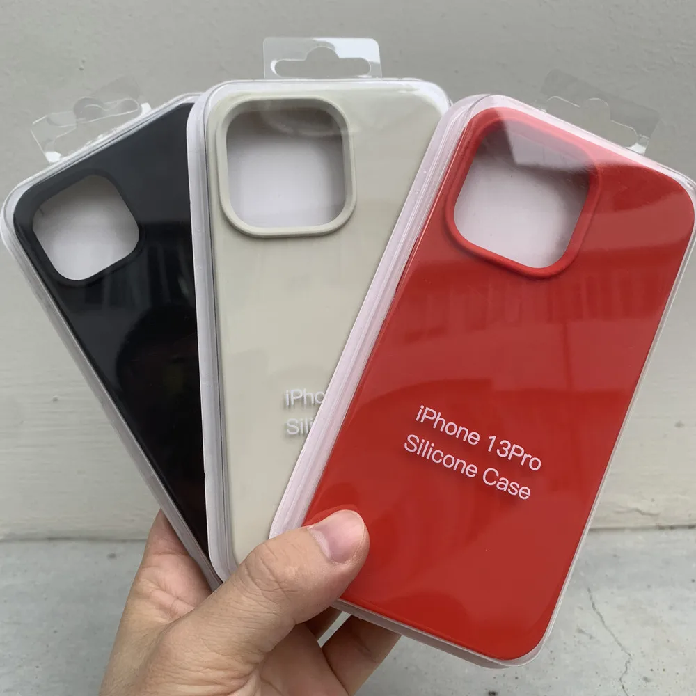 

For iPhone 13 13 Pro 13 mini 13 Pro Max Case Genuine Original Liquid Silicone Back Cover For 11 Pro Max 12 mini 12 Pro Max Case