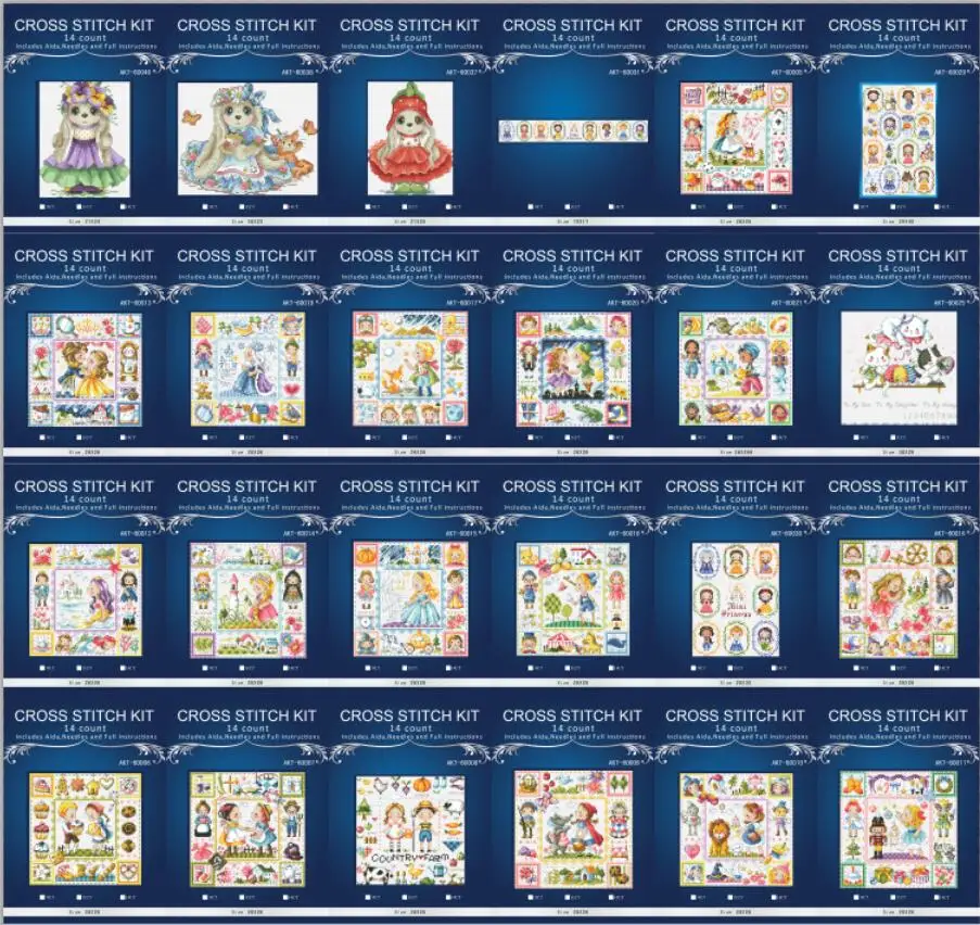 Топ 4 87 usd так стили узоры Счетный крест 14CT набор крестиков вышивка рукоделие | Дом