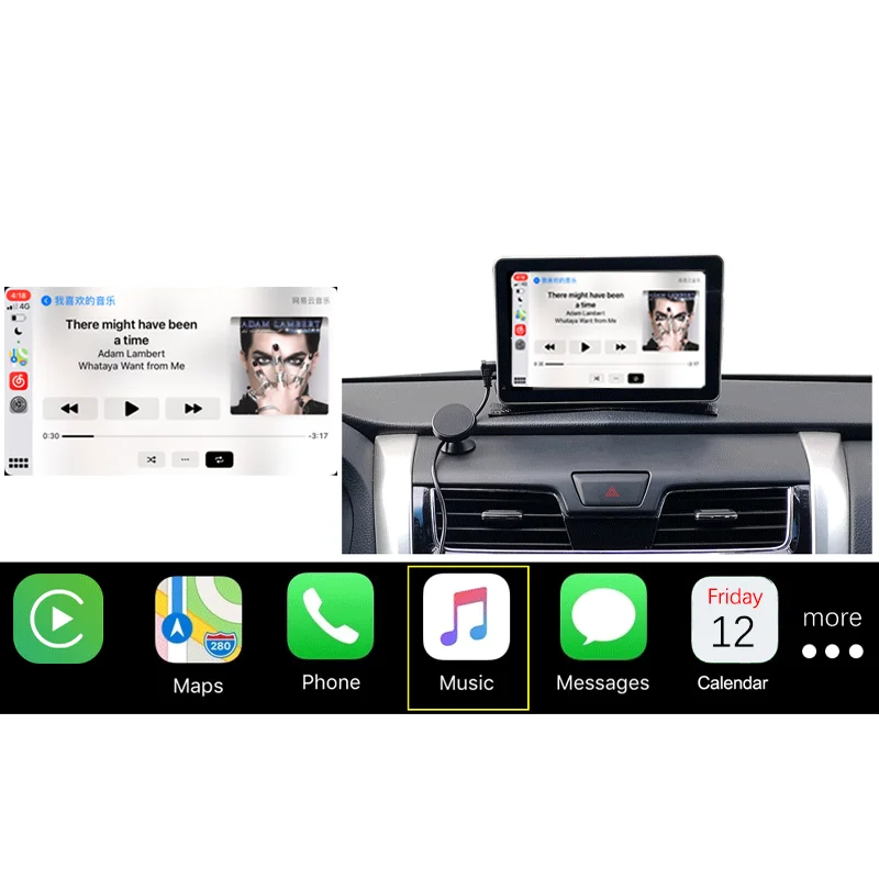 7” Universal Wireless CarPlay Touch Screen Wired Androidauto Display with bt5.0 multimedia navigation system for all cars | Автомобили и