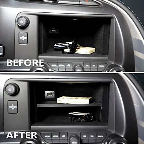 

For Z06 Grand Sport 2014+ Storage Bin Holder Console Display For Corvette C7 Chevrolet