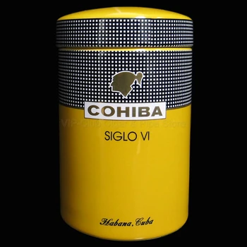 COHIBA Fine Ceramic Travel Siglo Cigar Humidor 25 Cigar Humi-Jar Porcelain Cigarette Holder Box Outdoor Humidor Smoking Tool
