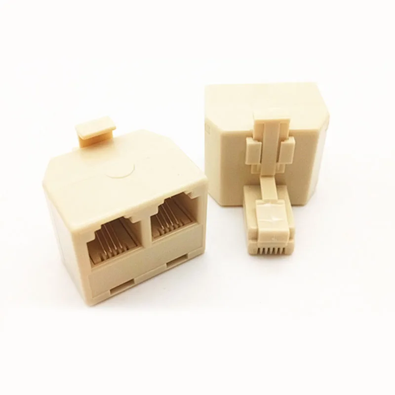 1 шт. 6P4C RJ11 телефонный разветвитель 2 адаптера м до F RJ-11 разъем для телефона |