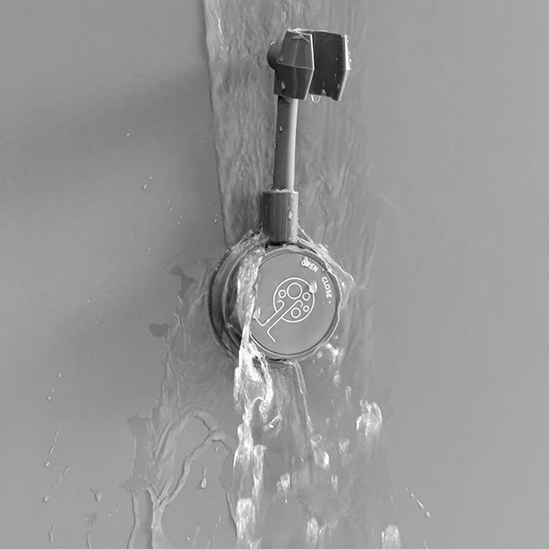 

Newly Universal Adjustable Shower Bracket 1/2pcs Punch Free Wall Mount Stand Bathroom Supplies TE889