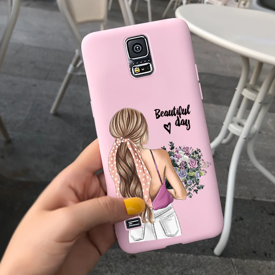 Стильный чехол с подсолнухом для Samsung Galaxy S5 G900F G900I мягкая тонкая задняя крышка S 5