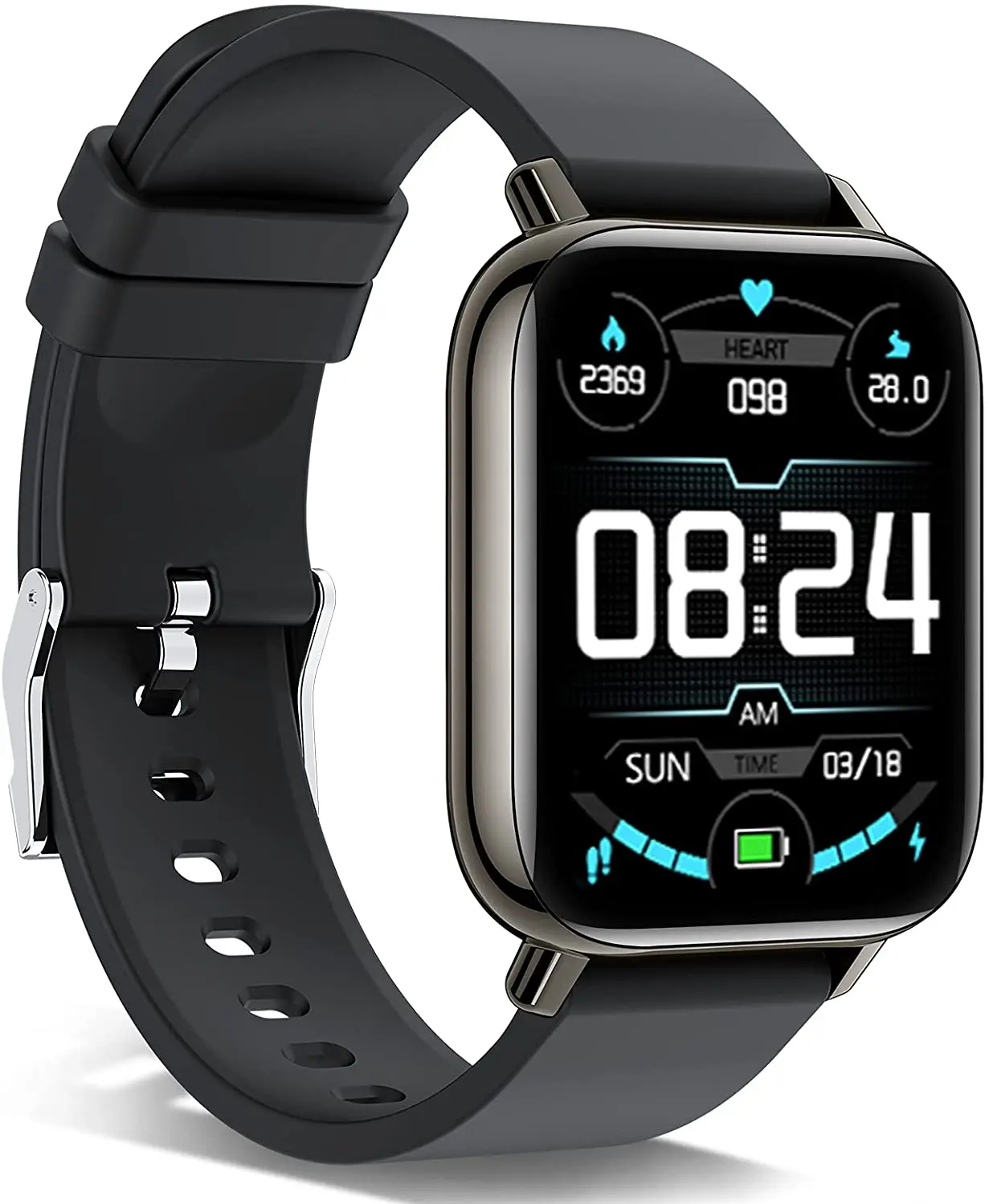 

andfive Smart Watch, 1.69'' Touch Screen Fitness Tracker for Men Women, IP68 Waterproof Smartwatch with Heart Rate Monitor and
