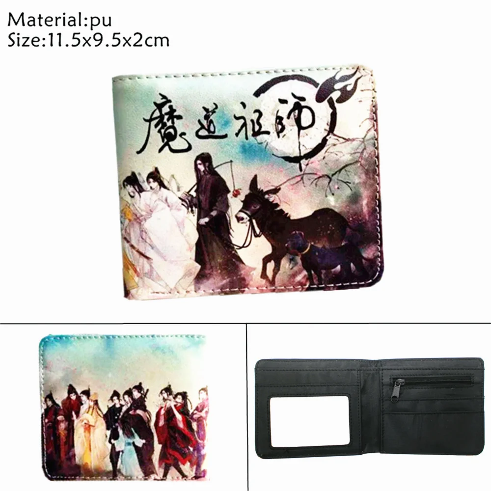 

Wallet Anime The Founder of Diabolism Mo Dao Zu Shi Casual Young Men and Women Short Wallets Fashion PU Purse Cosplay Gift
