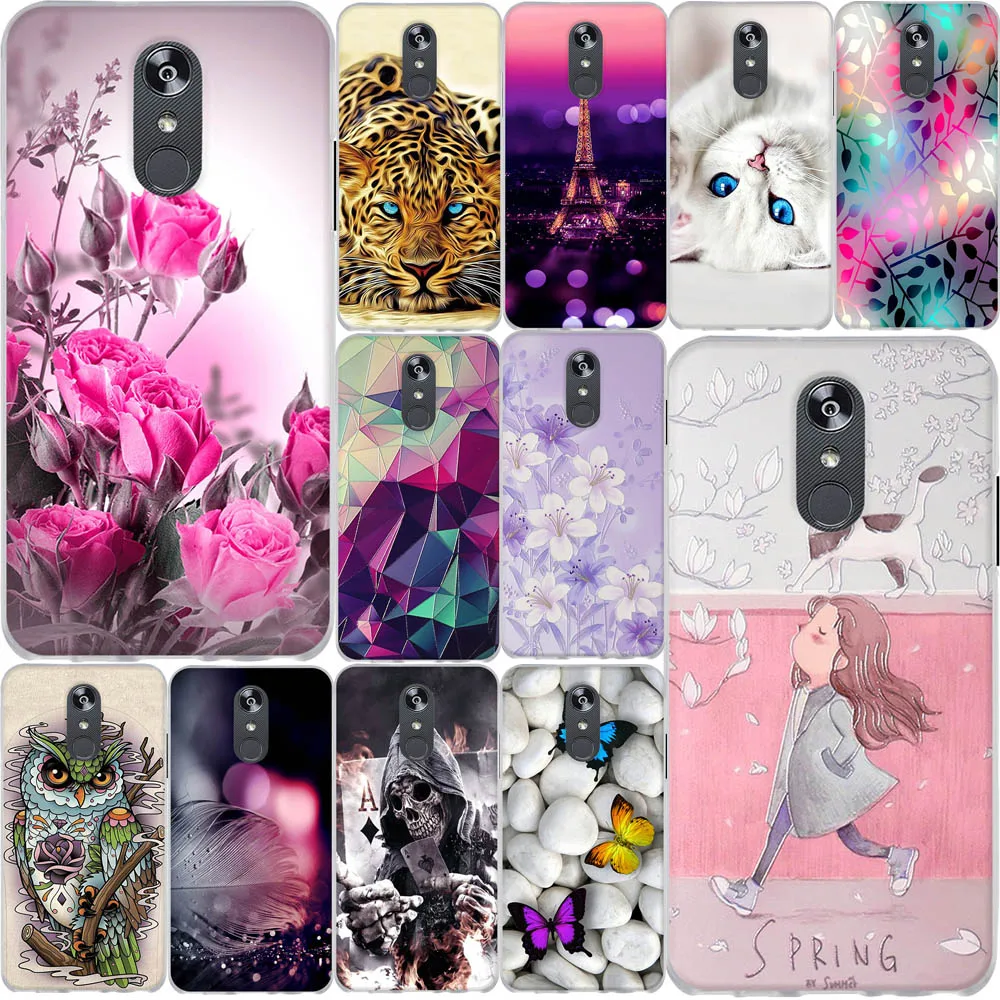 Чехол для телефона LG Stylo 4 мягкий ТПУ чехол с объемным рельефным рисунком Q стилус