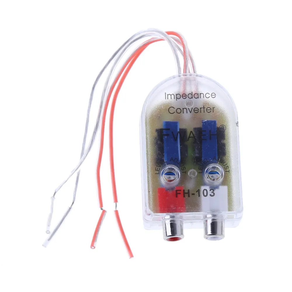 1 шт. новый автомобильный преобразователь стерео радио 12 В RCA динамик с высоким до