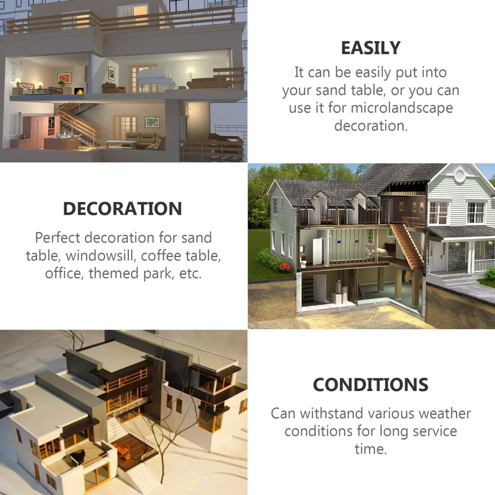 

5Pcs DIY Wall Lamp Models Mini House Layout Lamps Miniature Night Lamp Decors