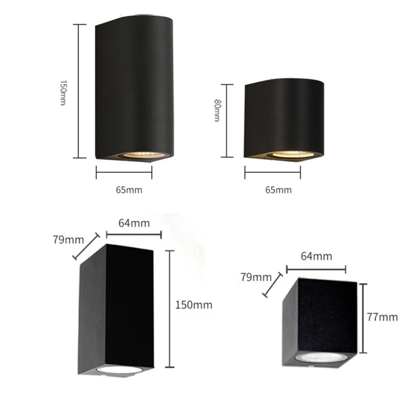 Современный уличный светодиодный настенный светильник регулируемое складное