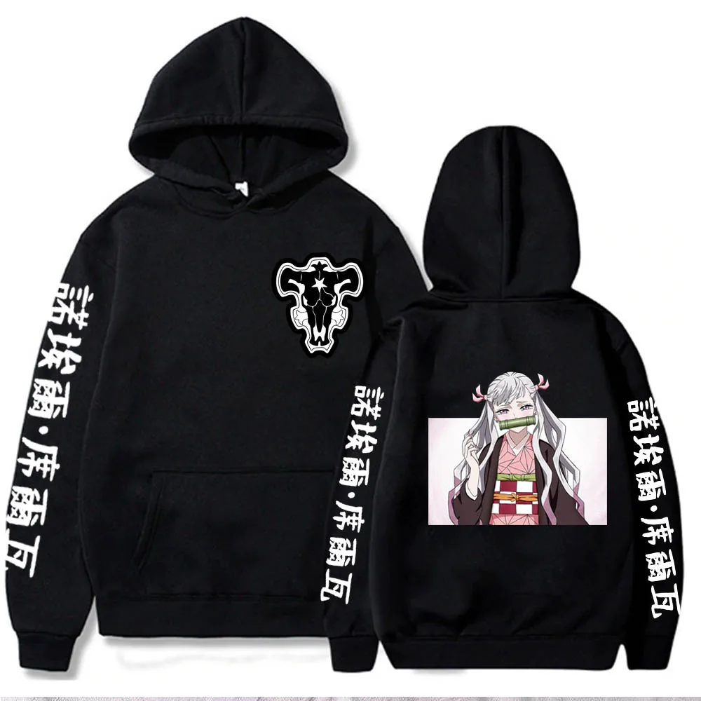 

Japanese Anime Funny Noelle Silva Hoodies 2021 Winter Japan Style Black Clover Sweatshirts Streetwear Hip Hop for Women/men