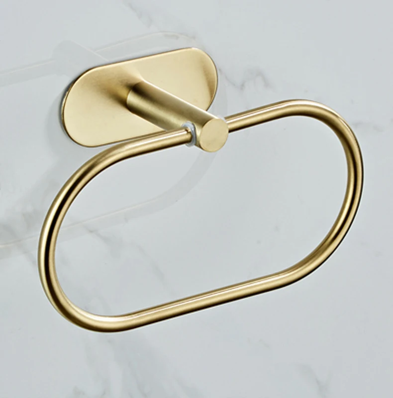 Набор аксессуаров для ванной комнаты из матового золота крючок полотенец