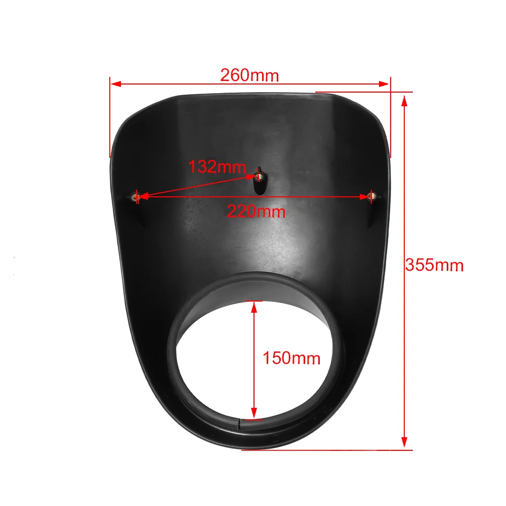 Черная обтекатель для мотоциклетной фары из АБС-пластика Harley 883 1200 крепление