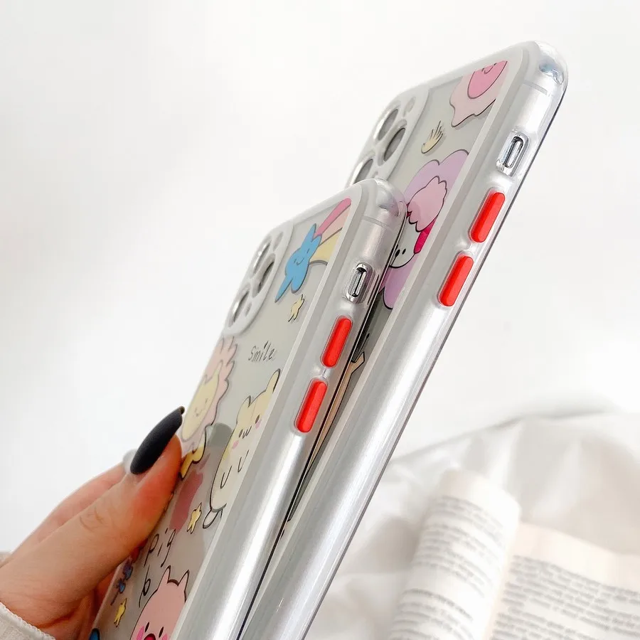 

Cute Cartoon Dinosaur Star Planet Soft Silicone Phone Case for iPhone 12 Mini 11 Pro XS Max XR 8 7 Plus Shockproof Smooth Cover