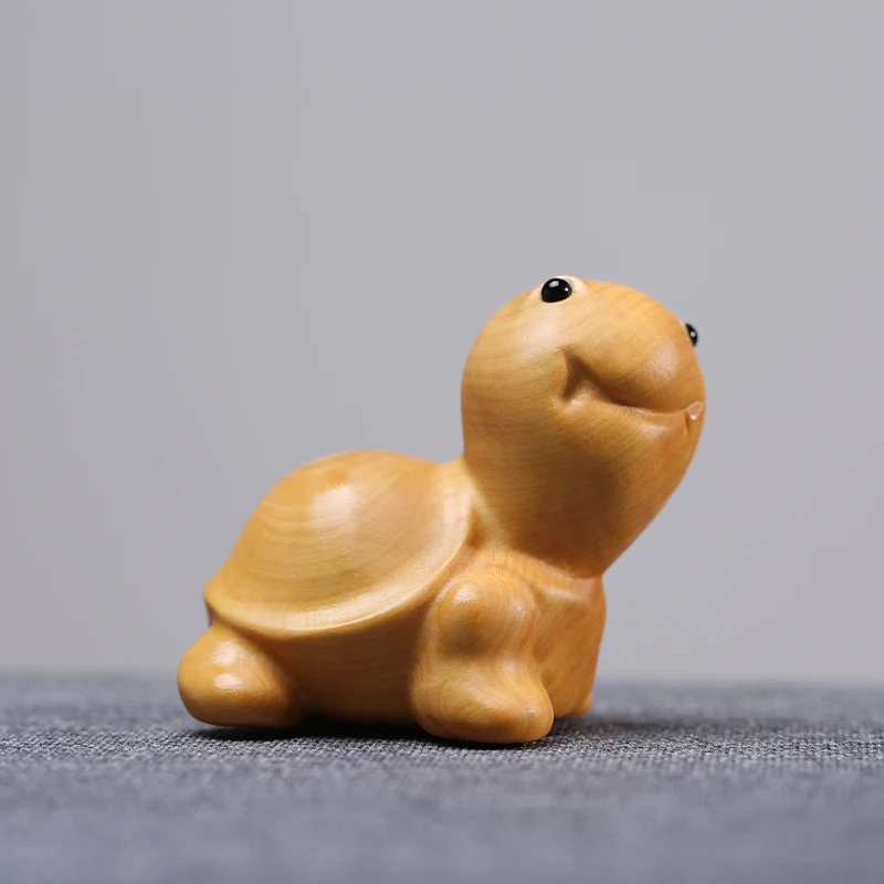 Резьба по дереву в виде черепахи животного 4 см|Статуи и скульптуры| |