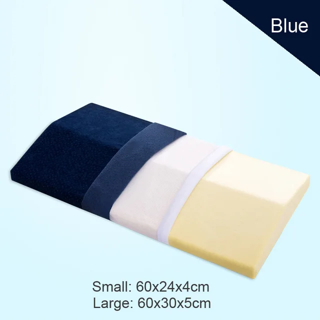 Blue Подушка из латекса для беременных женщин, ортопедические подушки из пены с эффектом памяти, ортопедические подушки с эффектом памяти, подушка для поддержки спины, медленный отскок, давление - Цвет: Blue